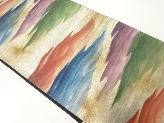 アンティーク　霞模様織出し袋帯（材料）